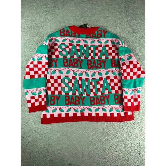 Ugly Christmas Sweater Mens XL Pullover Santa Baby Holiday Grayson Threads NWT - Picture 5 of 7